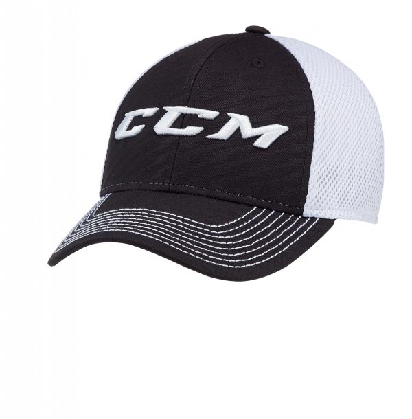 Кепка CCM TEAM STRUCTURED MESH FLEX (Black)