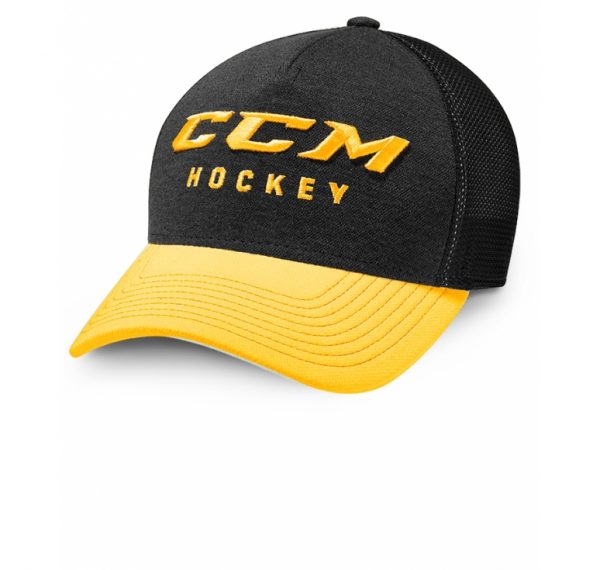 Кепка CCM TRUE TO HOCKEY TRUCKER CAP (Black-Yelow)